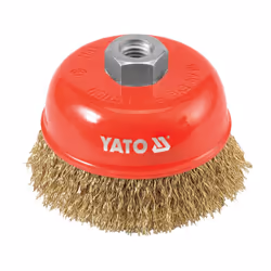 Yato YT-4766, Pre-polishing brush, 8500 RPM, 10 cm, Red, Steel
