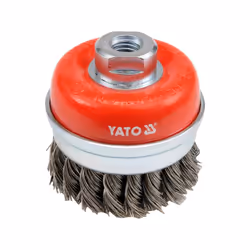 Yato YT-4768, Pre-polishing brush, 11000 RPM, 7.5 cm, Red, Stainless steel