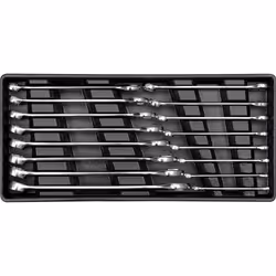 Yato YT-5531, 6,7,8,9,10,11,12,13,14,15,16,17,18,19,20,21 mm, Metallic, Chromium-vanadium steel, Satin, Chrome, Satin, 15°