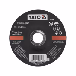 Yato YT-5947, 12.5 cm, Stainless steel, 5 pc(s)