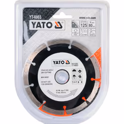 Yato YT-6003 diamond blade 12.5 cm Segmented rim diamond blade
