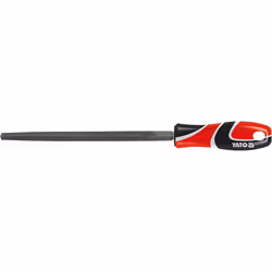 Yato YT-6182, File, Triangular file, Metal, Carbon steel, Polypropylene, Black, Red