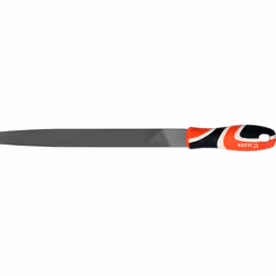 Yato YT-6223, File, Flat file, Metal, Carbon steel, Black, Red, White, 250 mm