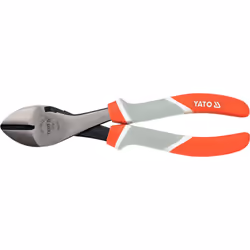 Yato YT-6612, Diagonal-cutting pliers, 55 - 62, Chromium-vanadium steel, Polypropylene (PP), Thermoplastic Rubber (TPR), Grey ...