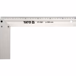 Yato YT-7082, Desk ruler, Aluminium, Aluminium, cm, mm, 350 mm, 1 pc(s)