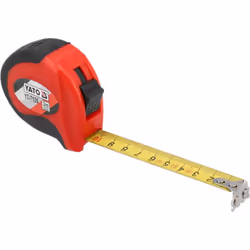 Yato YT-7126 tape measure 3 m Acrylonitrile butadiene styrene (ABS), Rubber Black, Red