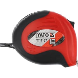 Yato YT-7127 tape measure 5 m Acrylonitrile butadiene styrene (ABS), Rubber Black, Red