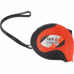 Yato YT-7128 tape measure 8 m Acrylonitrile butadiene styrene (ABS), Rubber Black, Red