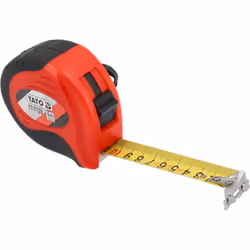Yato YT-7128 tape measure 8 m Acrylonitrile butadiene styrene (ABS), Rubber Black, Red
