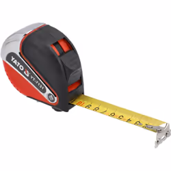 Yato YT-7131 tape measure 8 m Acrylonitrile butadiene styrene (ABS), Rubber Black, Red, Stainless steel
