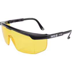 Yato YT-7362, Safety glasses, Any gender, Black, Yellow, Nylon, Polycarbonate