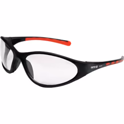 Yato YT-7371, Safety glasses, Any gender, Black, Transparent, Nylon, Polycarbonate