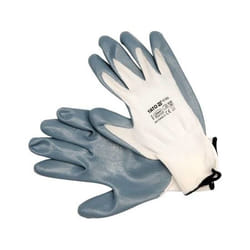 Yato YT-7474 protective handwear Workshop gloves Blue, White Nitril, Nylon 1 pc(s)