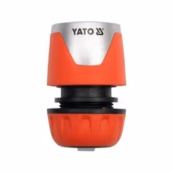 Yato YT-99803, Hose connector, 1/2", ABS, Polyoxymethylene (POM), Polypropylene (PP), Thermoplastic Rubber (TPR), Black, Oran ...