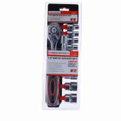 ENERGY NE00298 Socket set 12 Hexagon 1/2", 1/2 with ratchet function