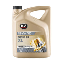 K2 Texar XL 15W-40 5l Engine oil O2535E TOYOTA: Yaris III Hatchback, Yaris II Hatchback, Auris Hatchback, NISSAN: Qashqai / Qashqai+2 I, Qashqai 2