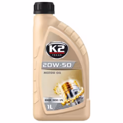 Engine oil; K2; TEXAR PDL; 20W-50 1 Mineral Oil; for VOLKSWAGEN, MERCEDES-BENZ, TOYOTA, AUDI, NISSAN
