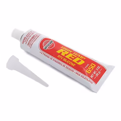 K2 DV653 Sealing Substance Tube, Blister Pack Silicone 85 Oil resistant red