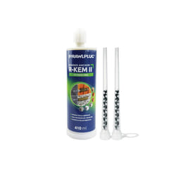 Polyester Resin, for Concrete | Strong Chemical Anchor with 2 Mixer Nozzles for Standard Cartridge Gun | Bonded Anchor
