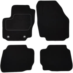 CUSTOPOL FOR255C Floor mat set Textile Front and Rear 4 black Tailored