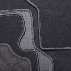 CUSTOPOL AUD80C Floor mat set Textile Front and Rear 4 black Tailored AUDI: A3 Sportback