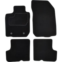 CUSTOPOL DAC15C Floor mat set Textile Front and Rear 4 black Tailored DACIA: Duster Off-Road