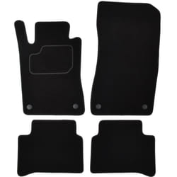 CUSTOPOL MER190C Floor mat set Textile Front and Rear 4 black Tailored MERCEDES-BENZ: E-Class T-modell