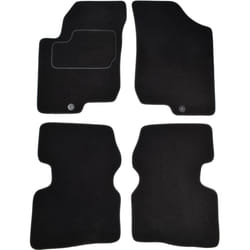 CUSTOPOL KIA60C Floor mat set Textile Front and Rear 4 black Tailored KIA: cee‘d I Hatchback, HYUNDAI: i30 I Hatchback