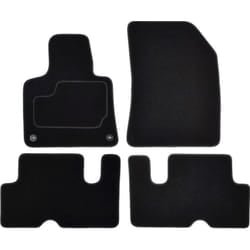 CUSTOPOL CIT135C Floor mat set Textile Front and Rear 4 black Tailored CITROËN: C4 Grand Picasso 2