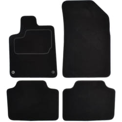 CUSTOPOL CIT145C Floor mat set Textile Front and Rear 4 black Tailored