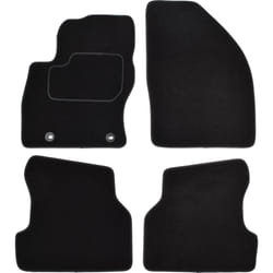 CUSTOPOL FOR120C Floor mat set Textile Front and Rear 4 black Tailored FORD: Focus 2