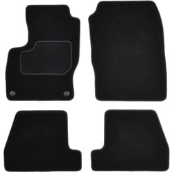 CUSTOPOL FOR130C Floor mat set Textile Front and Rear 4 black Tailored FORD: FOCUS 3 Turnier