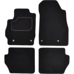 CUSTOPOL MAZ20C Floor mat set Textile Front and Rear 4 black Tailored MAZDA: 2 Hatchback