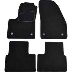 CUSTOPOL OPL190C Floor mat set Textile Front and Rear 4 black Tailored