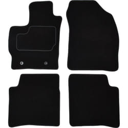 CUSTOPOL TOY290C Floor mat set Textile Front and Rear 4 black Tailored