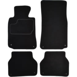 CUSTOPOL BM150C Floor mat set Textile Front and Rear 4 black Tailored BMW: 5 Saloon