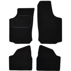 CUSTOPOL OPL130C Floor mat set Textile Front and Rear 4 black Tailored OPEL: Corsa C Hatchback