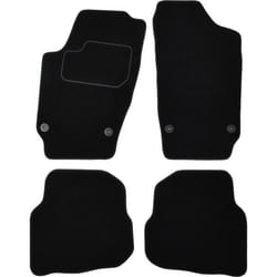 CUSTOPOL SET95C Floor mat set Textile Front and Rear 4 black Tailored