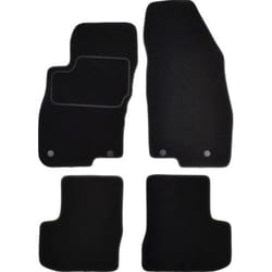 CUSTOPOL FIA200C Floor mat set Textile Front and Rear 4 black Tailored