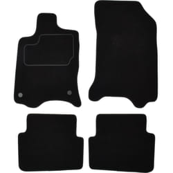 CUSTOPOL RNT260C Floor mat set Textile Front and Rear 4 black Tailored RENAULT: LAGUNA 3