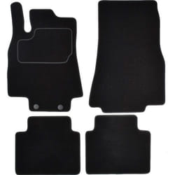 CUSTOPOL MER55C Floor mat set Textile Front and Rear 4 black Tailored MERCEDES-BENZ: B-Class
