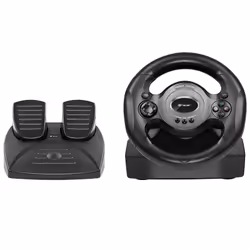 Tracer Rayder 4 in 1, Steering wheel, PC, PlayStation 4, Playstation 3, Xbox One, 180°, Wired, Black, 1.8 m