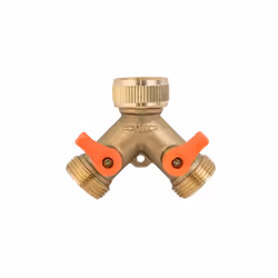 3-Way Valve Brass Water Female 3/4" Inch x Male 3/4" Inch x2 BSP Garden Tee