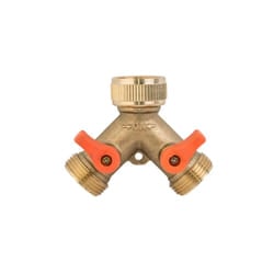 3-Way Valve Brass Water Female 3/4" Inch x Male 3/4" Inch x2 BSP Garden Tee