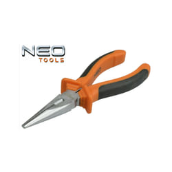 NEO 01-013, long nose pliers 160mm, soft grip, CrV steel, serrated jaws