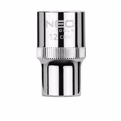 Socket; NEO TOOLS; 1/2 3124 12 mm Chrome Vanadium Steel SuperLock