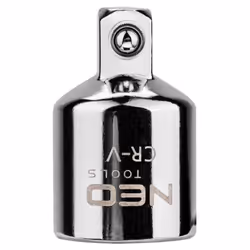 Reducing Adapter, ratchet; NEO TOOLS; 6.3 (1/4") 26 Chrome Vanadium Steel 3/8