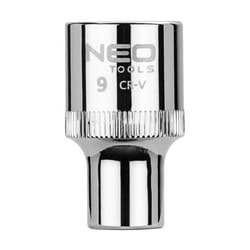 NEO TOOLS 08-009 Socket 1/2 3124 9 mm Chrome Vanadium Steel SuperLock