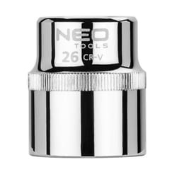 NEO TOOLS 08-026 Socket 1/2 3124 26 mm Chrome Vanadium Steel SuperLock
