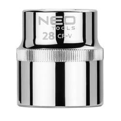NEO TOOLS 08-028 Socket 1/2 3124 28 mm Chrome Vanadium Steel SuperLock